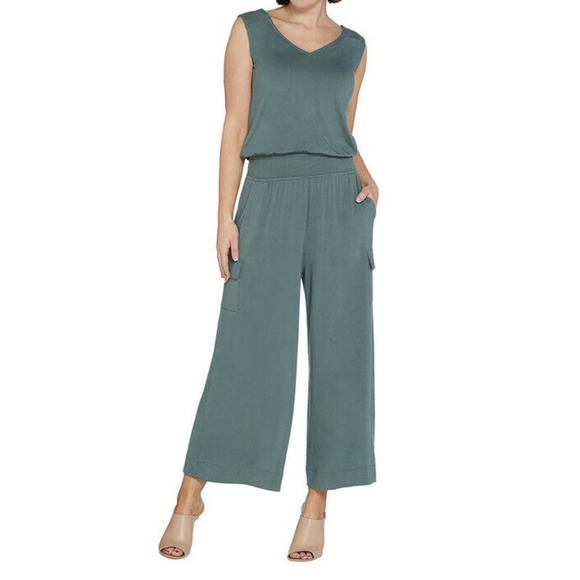 Lisa Rinna Collection Womens Sleeveless Jumpsuit 2X Black NWOT - Picture 4 of 10